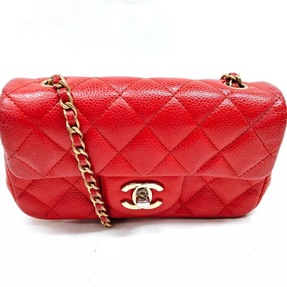 CHANEL Mini Caviar Leather Women's Shoulder Bag - Picture 1 of 15